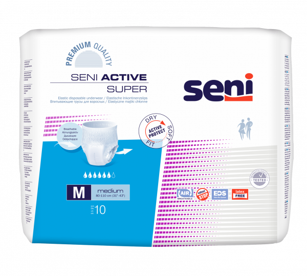 SENI ACTIVE SUPER M - Sac de 10 changes